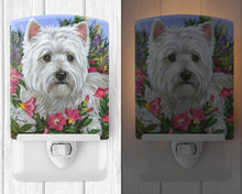 Load image into Gallery viewer, Westie Petunia Ceramic Night Light PPP3221CNL