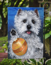 Load image into Gallery viewer, Westie Play Ball Garden Flag – Decorative Outdoor Yard Flag PPP3223GF
