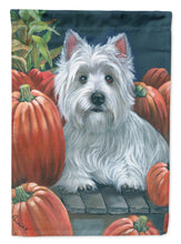 Load image into Gallery viewer, Westie Pumpkins Garden Flag – Decorative Outdoor Yard Flag PPP3224GF