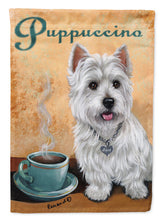 Load image into Gallery viewer, Westie Puppuccino Garden Flag – Decorative Outdoor Yard Flag PPP3225GF