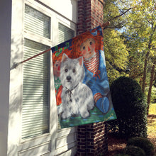 Load image into Gallery viewer, Westie Ragdoll Flag Canvas House Size PPP3226CHF