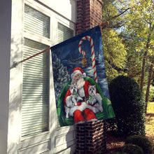 Load image into Gallery viewer, Westie Christmas Santa's Village Flag Canvas House Size PPP3228CHF