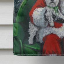 Load image into Gallery viewer, Westie Christmas Santa's Village Flag Canvas House Size PPP3228CHF
