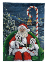 Load image into Gallery viewer, Westie Christmas Santa's Village Garden Flag – Decorative Outdoor Yard Flag PPP3228GF