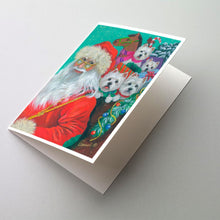 Load image into Gallery viewer, Westie Christmas Santa's Westies Greeting Cards -  Blank Note Cards – 8-Pack of Artist-Designed Cards with Envelopes