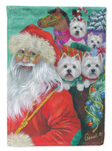 Load image into Gallery viewer, Westie Christmas Santa's Westies Garden Flag – Decorative Outdoor Yard Flag PPP3229GF