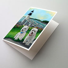 Load image into Gallery viewer, Westie Schooner &amp; Annie Greeting Cards -  Blank Note Cards – 8-Pack of Artist-Designed Cards with Envelopes