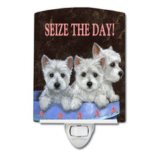 Load image into Gallery viewer, Westie Seize the Day Ceramic Night Light PPP3232CNL