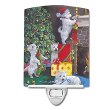 Load image into Gallery viewer, Westie Christmas Decorating Ceramic Night Light PPP3233CNL