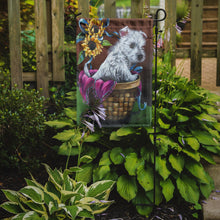 Load image into Gallery viewer, Westie Zoe and Sunflowers Garden Flag – Decorative Outdoor Yard Flag PPP3236GF