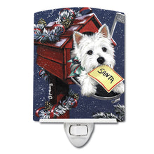 Load image into Gallery viewer, Westie Zoe's Christmas List Ceramic Night Light PPP3237CNL