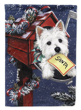 Load image into Gallery viewer, Westie Zoe's Christmas List Garden Flag – Decorative Outdoor Yard Flag PPP3237GF