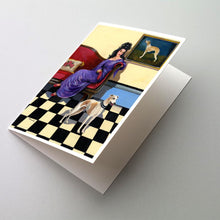 Load image into Gallery viewer, Whippet Elegance and Grace Greeting Cards -  Blank Note Cards – 8-Pack of Artist-Designed Cards with Envelopes