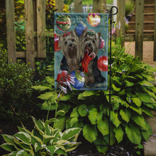 Load image into Gallery viewer, Yorkie Christmas All that Glitters Garden Flag – Decorative Outdoor Yard Flag PPP3239GF