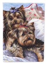 Load image into Gallery viewer, Yorkie Bed Bugs Flag Canvas House Size PPP3240CHF
