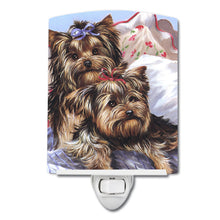Load image into Gallery viewer, Yorkie Bed Bugs Ceramic Night Light PPP3240CNL
