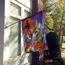 Load image into Gallery viewer, Yorkie Halloween Haunted House Flag Canvas House Size PPP3241CHF