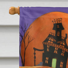 Load image into Gallery viewer, Yorkie Halloween Haunted House Flag Canvas House Size PPP3241CHF