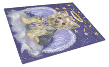 Load image into Gallery viewer, Yorkie Christmas Angel Glass Cutting Boards – Durable, Decorative Kitchen Art Large PPP3243LCB