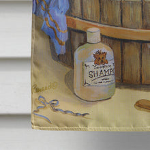 Load image into Gallery viewer, Yorkie Bath Time Flag Canvas House Size PPP3244CHF