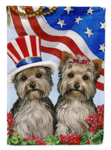 Load image into Gallery viewer, Yorkie USA Garden Flag – Decorative Outdoor Yard Flag PPP3245GF