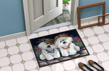 Load image into Gallery viewer, Bichon Frise Sisters Doormat - 18x27 Decorative Floor Mat – Indoor/Outdoor Rug with Artistic Flair PPP3247MAT