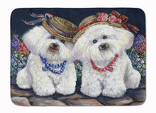 Load image into Gallery viewer, Bichon Frise Sisters Machine Washable Memory Foam Mat PPP3247RUG