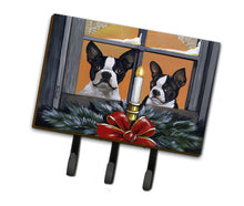 Load image into Gallery viewer, Boston Terrier Looking for Santa Christmas Leash or Key Holder PPP3248TH68