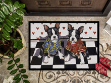 Load image into Gallery viewer, Boston Terrier Puppy Love Doormat - 18x27 Decorative Floor Mat – Indoor/Outdoor Rug with Artistic Flair PPP3249MAT