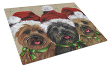 Load image into Gallery viewer, Cairn Terrier Christmas Ceaser and Co Glass Cutting Boards – Durable, Decorative Kitchen Art Large PPP3251LCB