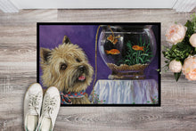 Load image into Gallery viewer, Cairn Terrier Gone Fishing Doormat - 18x27 Decorative Floor Mat – Indoor/Outdoor Rug with Artistic Flair PPP3252MAT