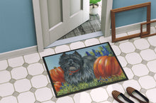Load image into Gallery viewer, Cairn Terrier Mom's Pumpkins Doormat - 18x27 Decorative Floor Mat – Indoor/Outdoor Rug with Artistic Flair PPP3253MAT