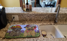 Load image into Gallery viewer, Cairn Terrier Sisters Dish Drying Mat – Absorbent, Artistic Kitchen Essentials PPP3254DDM