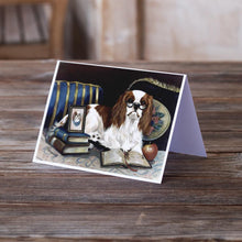 Load image into Gallery viewer, Cavalier Spaniel Perfect Student Greeting Cards -  Blank Note Cards – 8-Pack of Artist-Designed Cards with Envelopes