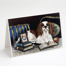 Load image into Gallery viewer, Cavalier Spaniel Perfect Student Greeting Cards -  Blank Note Cards – 8-Pack of Artist-Designed Cards with Envelopes