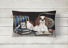Load image into Gallery viewer, Cavalier Spaniel Perfect Student Canvas Fabric Decorative Pillow PPP3255PW1216