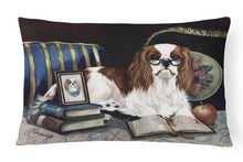 Load image into Gallery viewer, Cavalier Spaniel Perfect Student Canvas Fabric Decorative Pillow PPP3255PW1216
