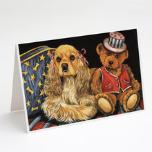 Load image into Gallery viewer, Cocker Spaniel Annie and Henri Greeting Cards -  Blank Note Cards – 8-Pack of Artist-Designed Cards with Envelopes