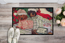 Load image into Gallery viewer, Dachshund Christmas Waiting for Santa Doormat - 18x27 Decorative Floor Mat – Indoor/Outdoor Rug with Artistic Flair PPP3260MAT