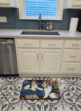 Load image into Gallery viewer, Fox Terrier Checkmates Machine Washable Memory Foam Mat PPP3261RUG