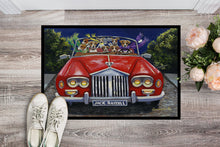 Load image into Gallery viewer, Jack Russell Evening Cruise Doormat - 18x27 Decorative Floor Mat – Indoor/Outdoor Rug with Artistic Flair PPP3262MAT