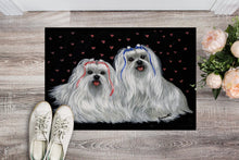 Load image into Gallery viewer, Maltese Sweethearts Doormat - 24x36 Decorative Floor Mat – Indoor/Outdoor Rug with Artistic Flair PPP3263JMAT