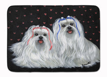 Load image into Gallery viewer, Maltese Sweethearts Machine Washable Memory Foam Mat PPP3263RUG