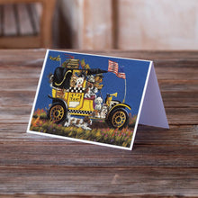 Load image into Gallery viewer, Pet Taxi Multiple Dog Breeds Greeting Cards -  Blank Note Cards – 8-Pack of Artist-Designed Cards with Envelopes