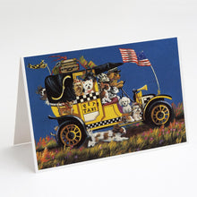 Load image into Gallery viewer, Pet Taxi Multiple Dog Breeds Greeting Cards -  Blank Note Cards – 8-Pack of Artist-Designed Cards with Envelopes