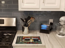 Load image into Gallery viewer, Pug Christmas Anticipation Glass Cutting Boards – Durable, Decorative Kitchen Art Large PPP3268LCB