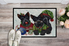 Load image into Gallery viewer, Scottish Terrier Christmas Elves Doormat - 18x27 Decorative Floor Mat – Indoor/Outdoor Rug with Artistic Flair PPP3270MAT