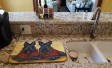 Load image into Gallery viewer, Scottish Terrier Scotties Rule Dish Drying Mat – Absorbent, Artistic Kitchen Essentials PPP3271DDM