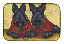 Load image into Gallery viewer, Scottish Terrier Scotties Rule Dish Drying Mat – Absorbent, Artistic Kitchen Essentials PPP3271DDM