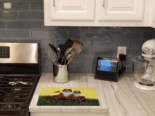Load image into Gallery viewer, Sheltie Sheepdog Express Glass Cutting Boards – Durable, Decorative Kitchen Art Large PPP3272LCB